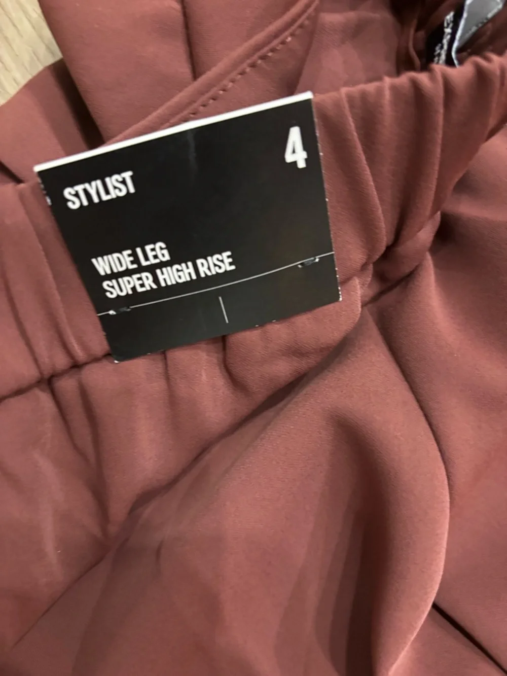 Express Wide Leg Trousers in Rust